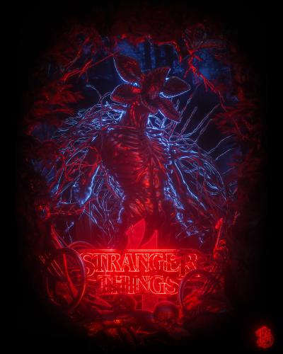 Stranger Things, Digital, Billelis, Tv series, TV, Artwork